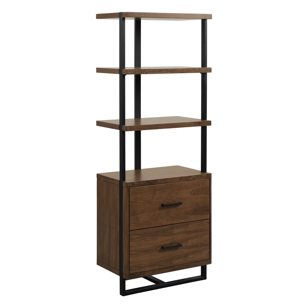 Sedley Walnut/Rustic Black Side Piers