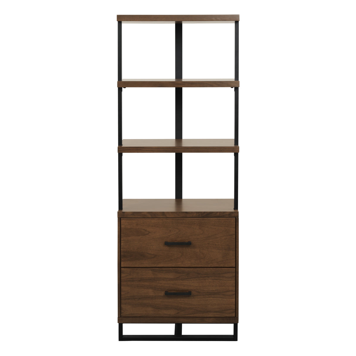 Sedley Walnut/Rustic Black Side Piers