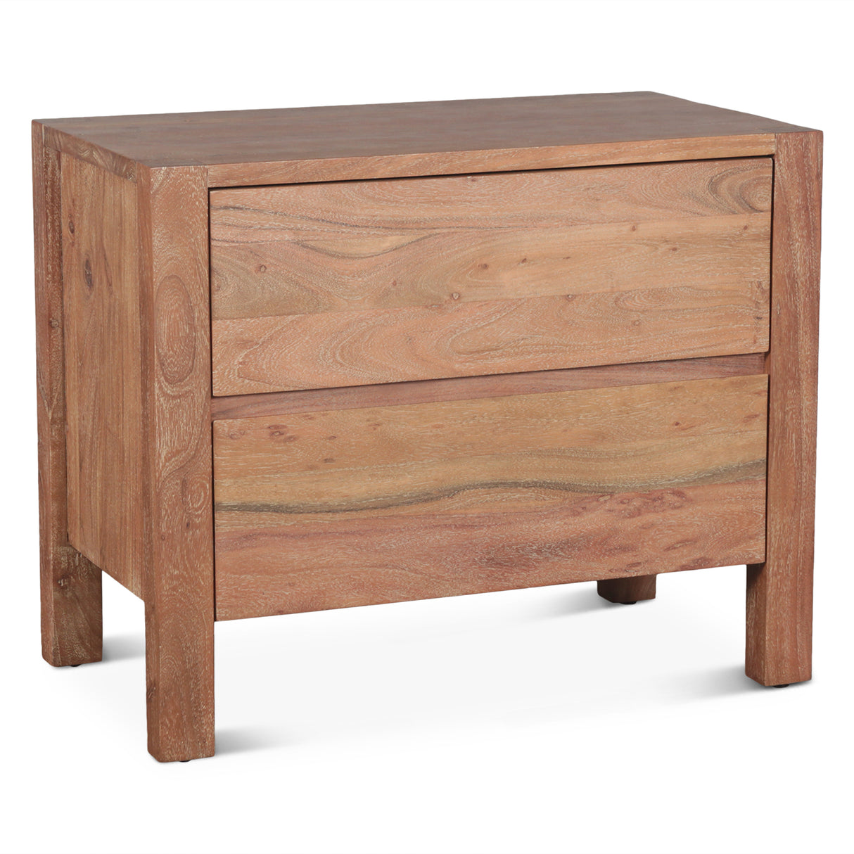 Sedona 32" Nightstand in Brushed Acacia by Home Trends & Design at Eve Furniture