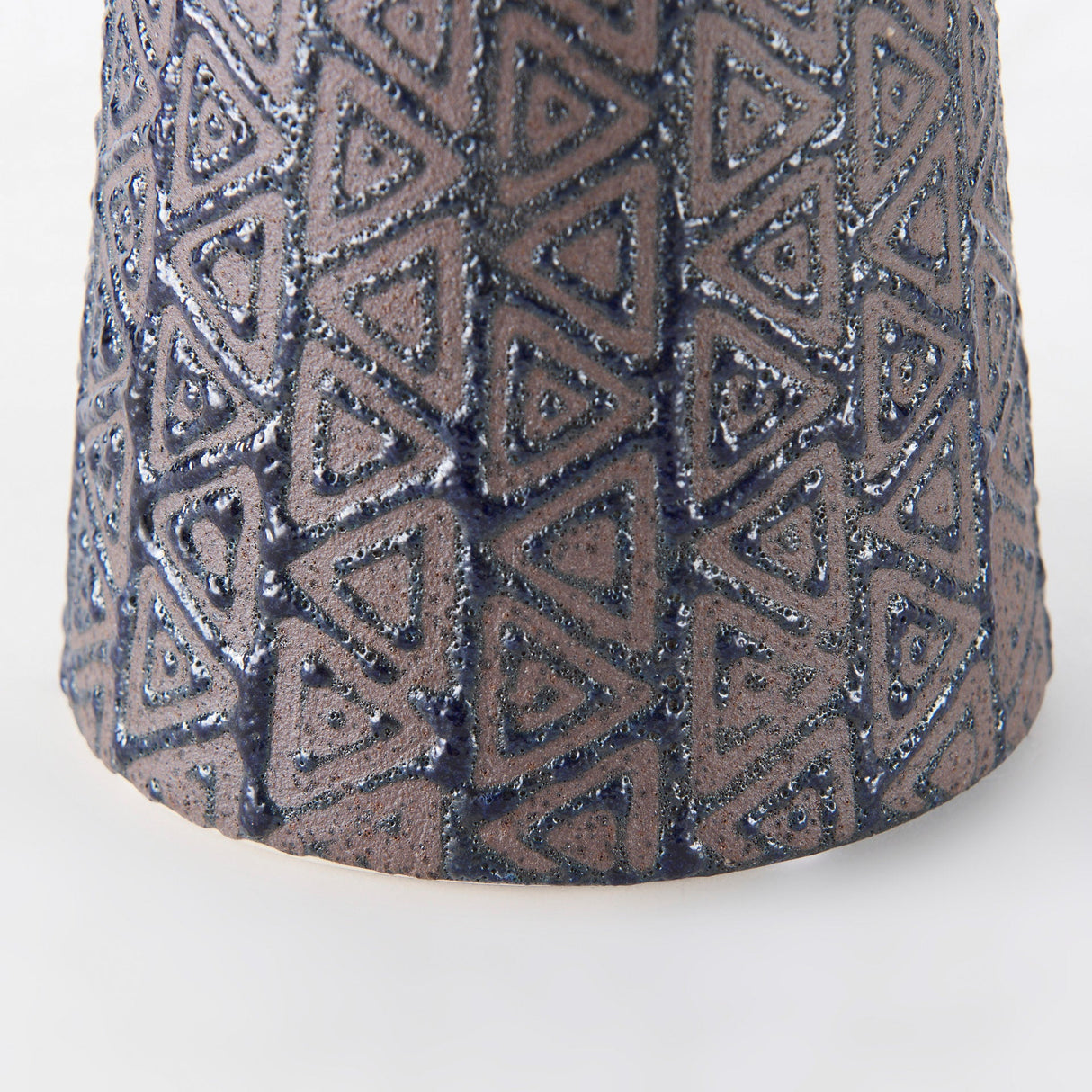 Sefina I Small Brown/Black Patterned Ceramic Vase by Mercana at Eve Furniture