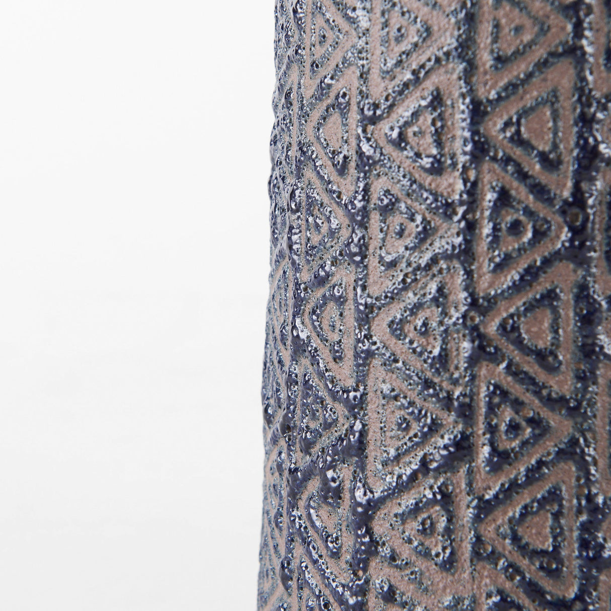 Sefina II Medium Brown/Black Patterned Ceramic Vase by Mercana at Eve Furniture