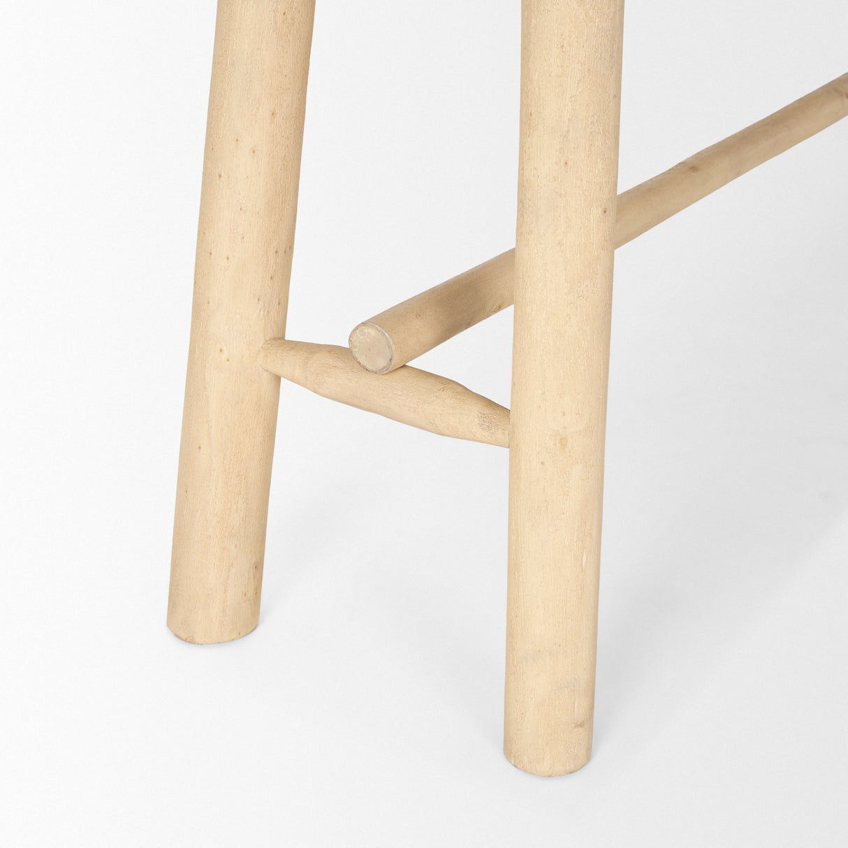 Sekou Light Brown Wooden Craftsman Console Table by Mercana at Eve Furniture