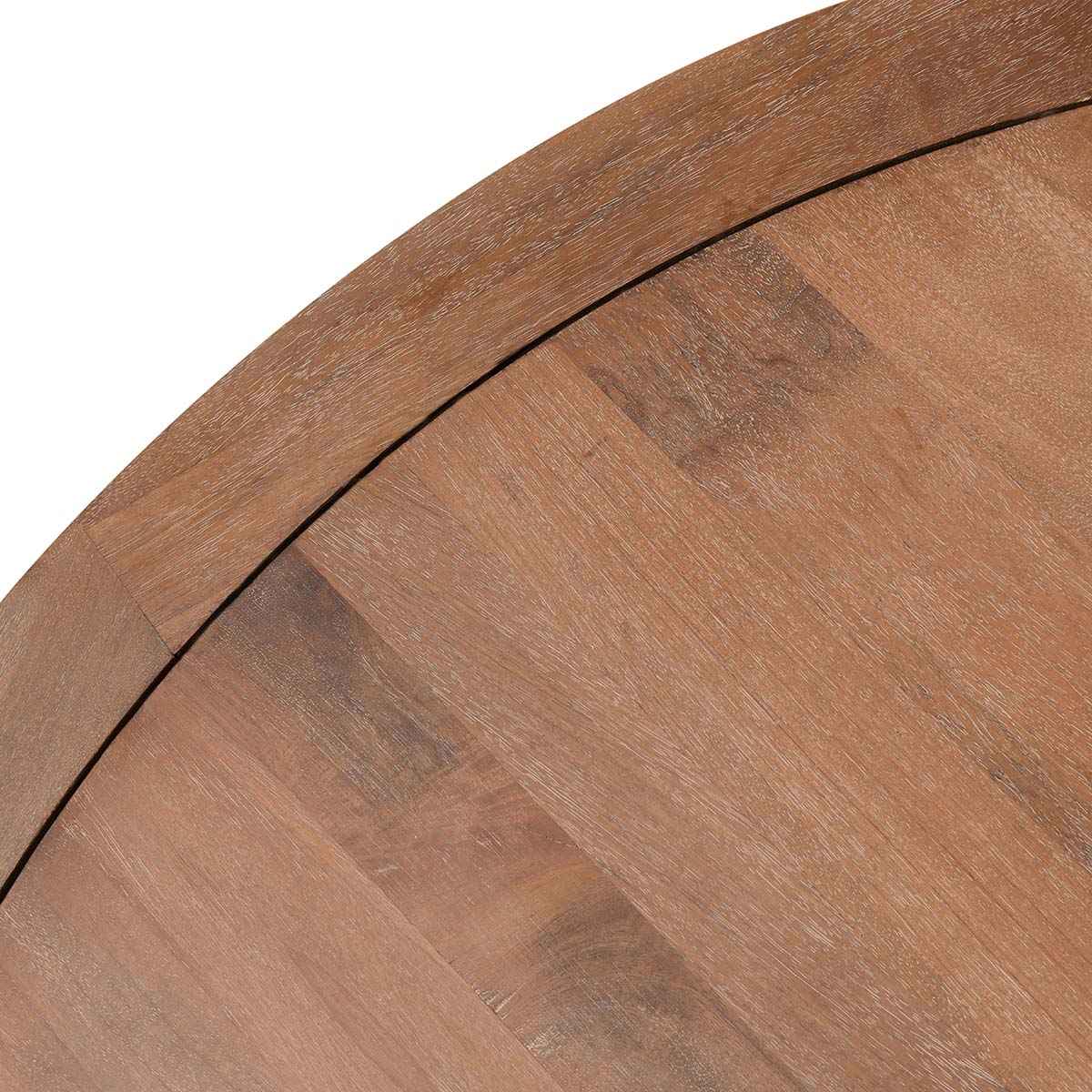 Selena Pottery Brown Round Dining Table by Classic Home at Eve Furniture