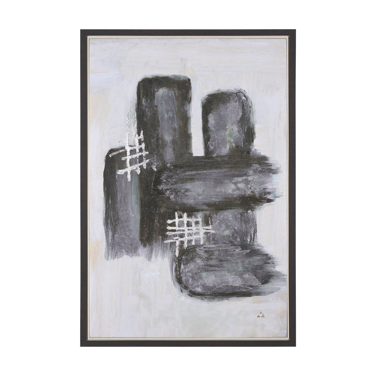 Semblance I by Mercana Studio a Hand Embellished Textured Framed Canvas by Mercana at Eve Furniture