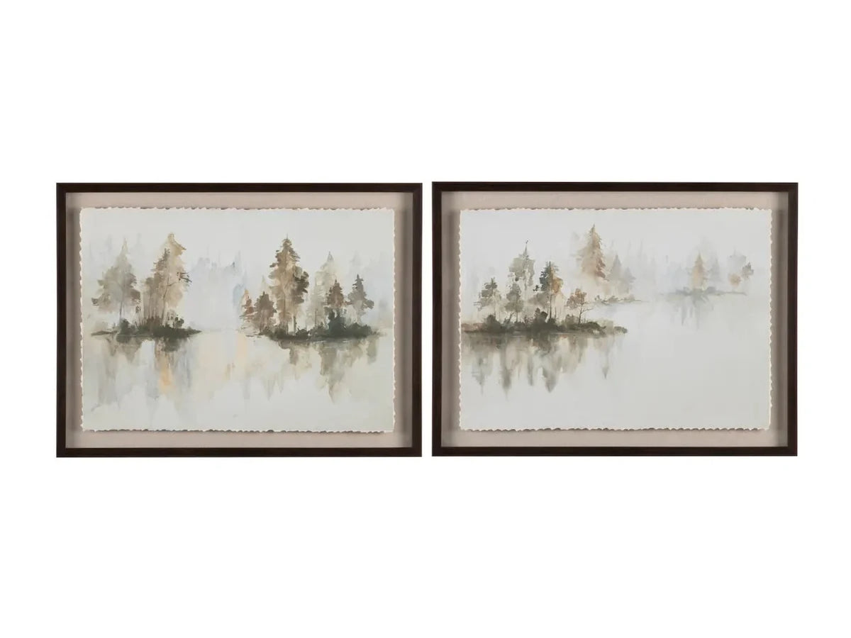 Sepia Silhouette Brown/White Canvas by Crestview at Eve Furniture