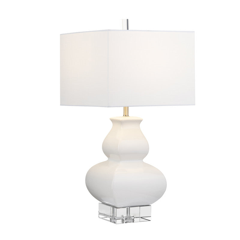 Serafina White Table Lamp by Crestview at Eve Furniture