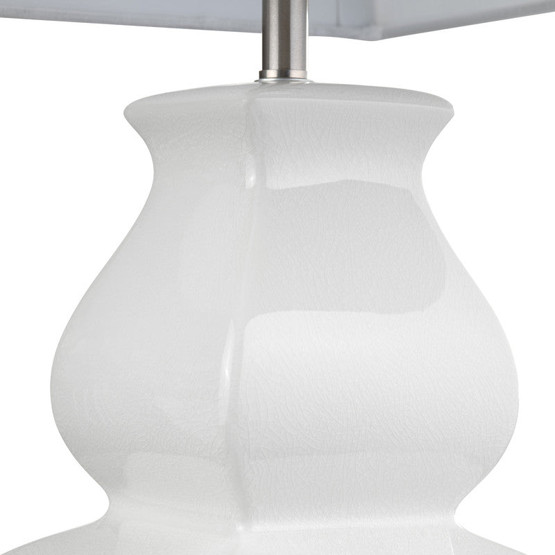 Serafina White Table Lamp by Crestview at Eve Furniture