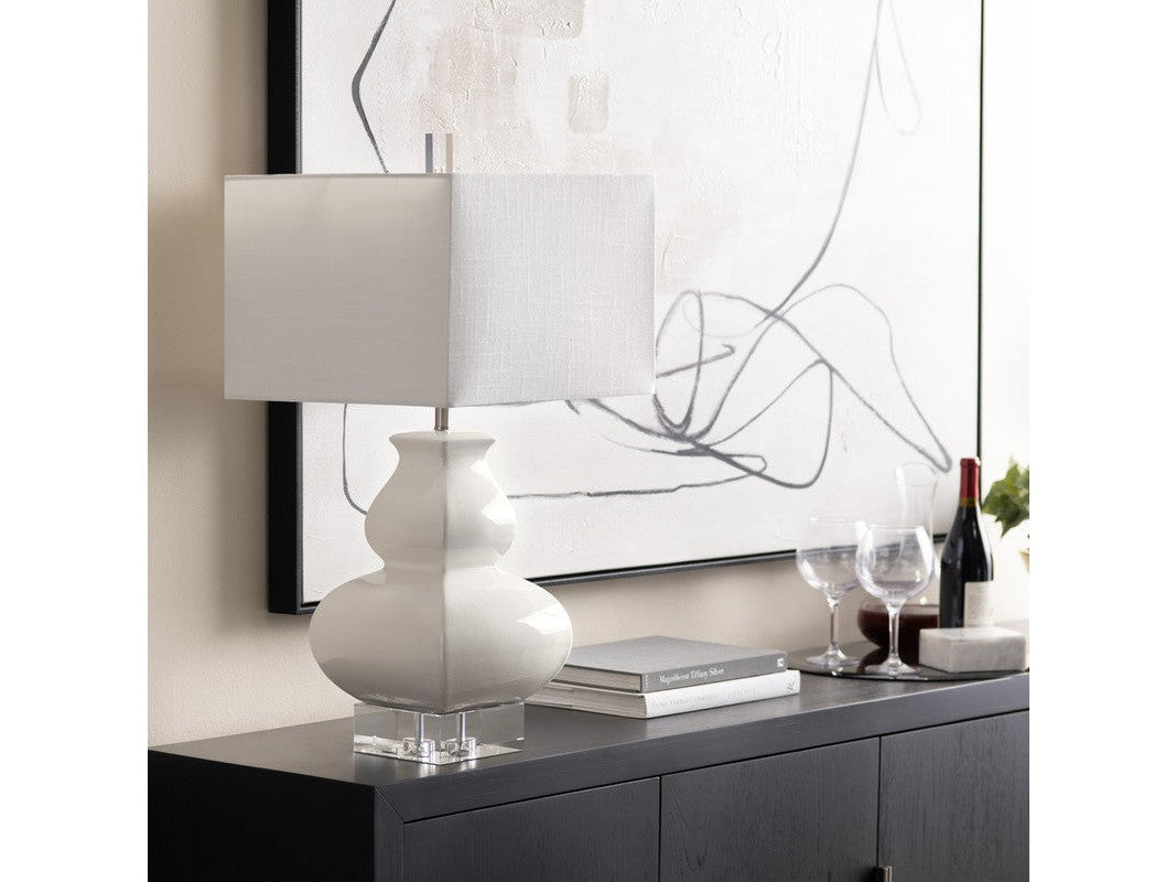 Serafina White Table Lamp by Crestview at Eve Furniture