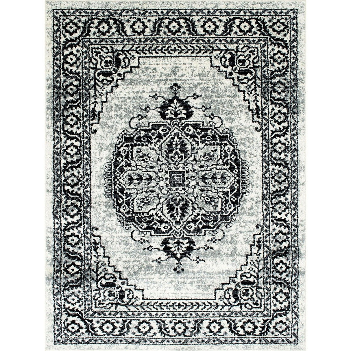Serang Gray/Black Area Rug by Furniture of America at Eve Furniture