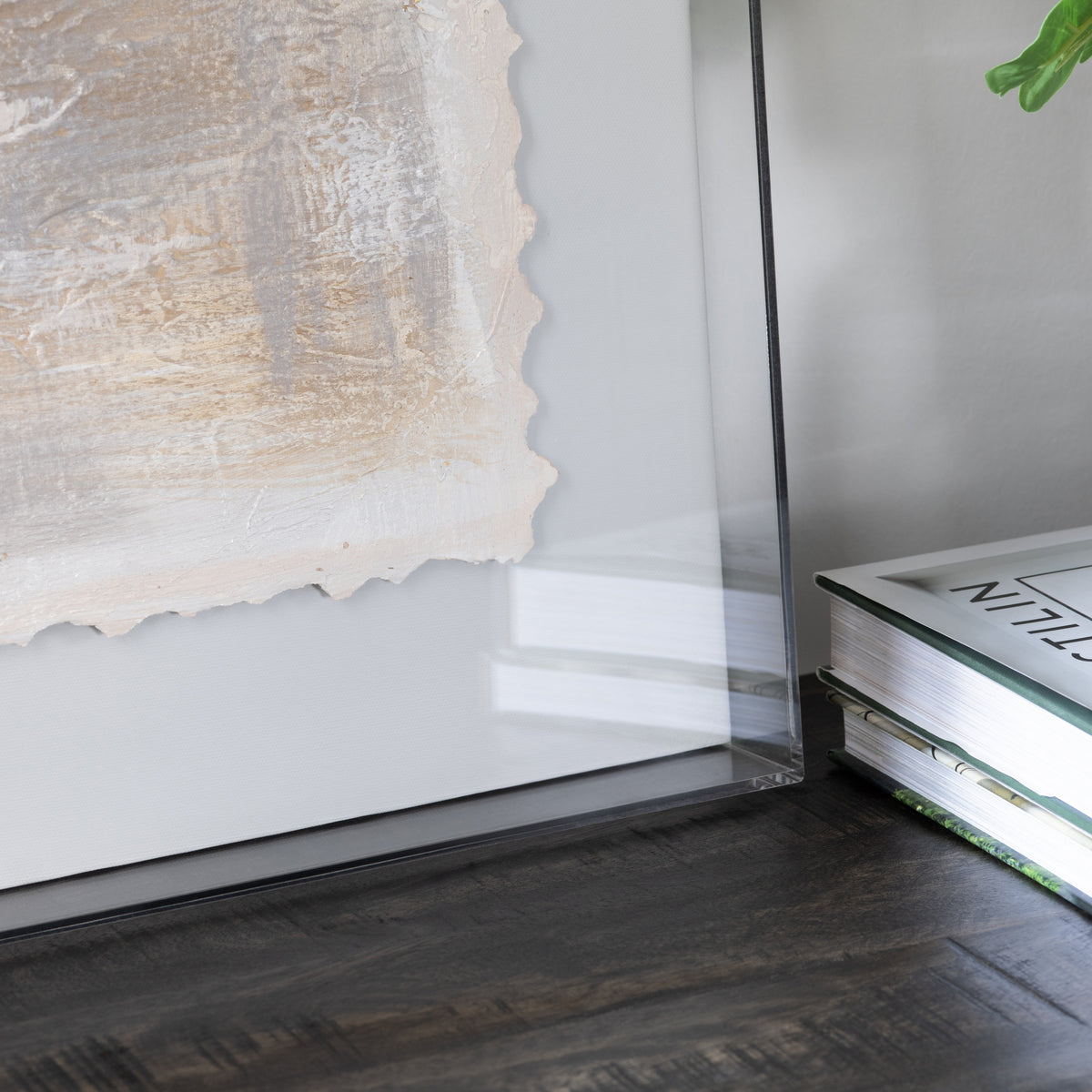 Serena 1 Gold/White Wall Art by Crestview at Eve Furniture