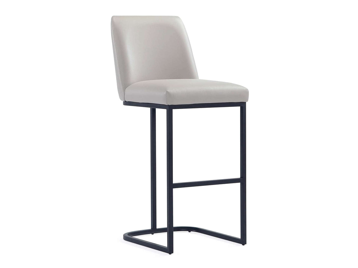 Serena Barstool in Light Grey by Manhattan Comfort at Eve Furniture