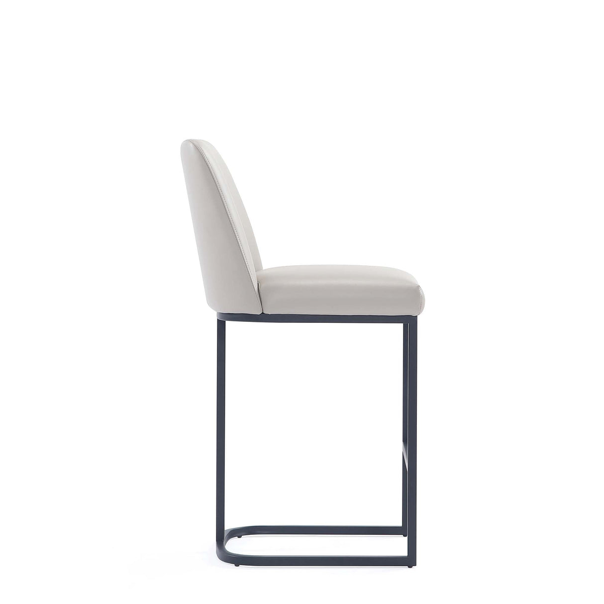 Serena Counter Stool in Light Grey by Manhattan Comfort at Eve Furniture