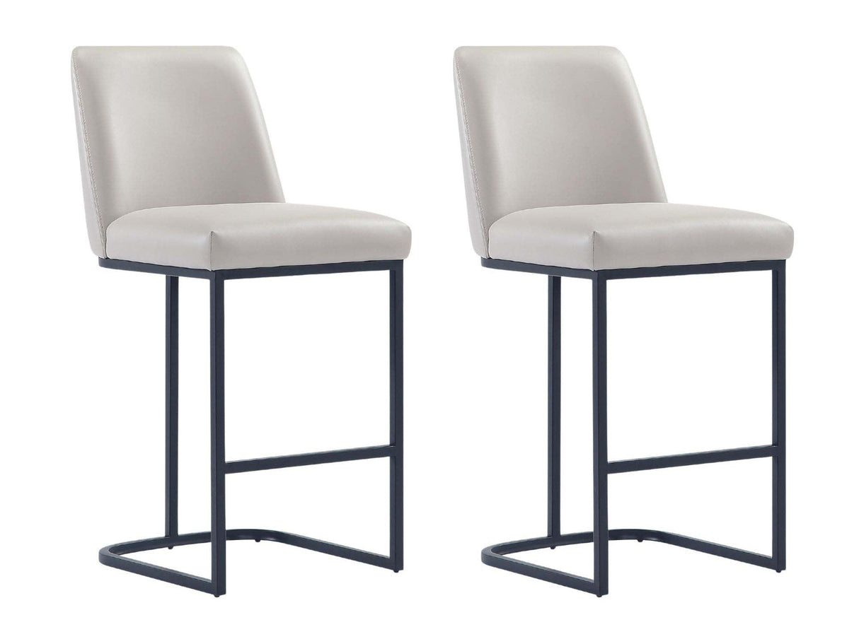 Serena Counter Stool in Light Grey (set of 2) by Manhattan Comfort at Eve Furniture