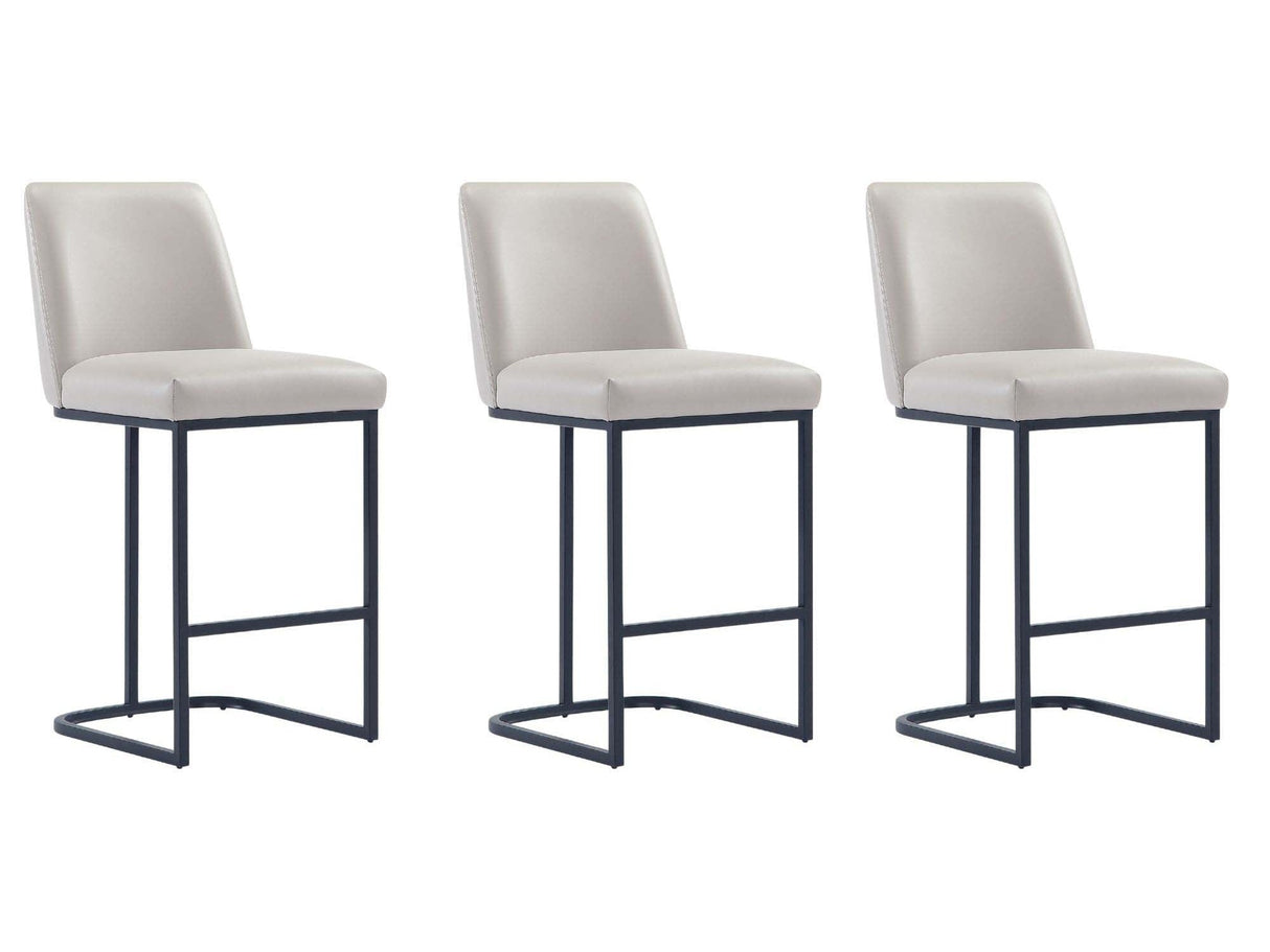 Serena Counter Stool in Light Grey (set of 3) by Manhattan Comfort at Eve Furniture
