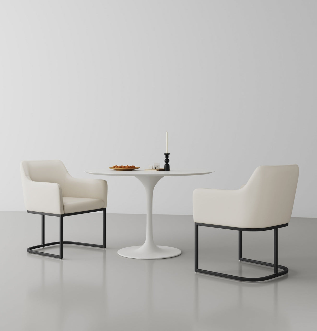 Serena Dining Armchair in Cream (set of 2) by Manhattan Comfort at Eve Furniture