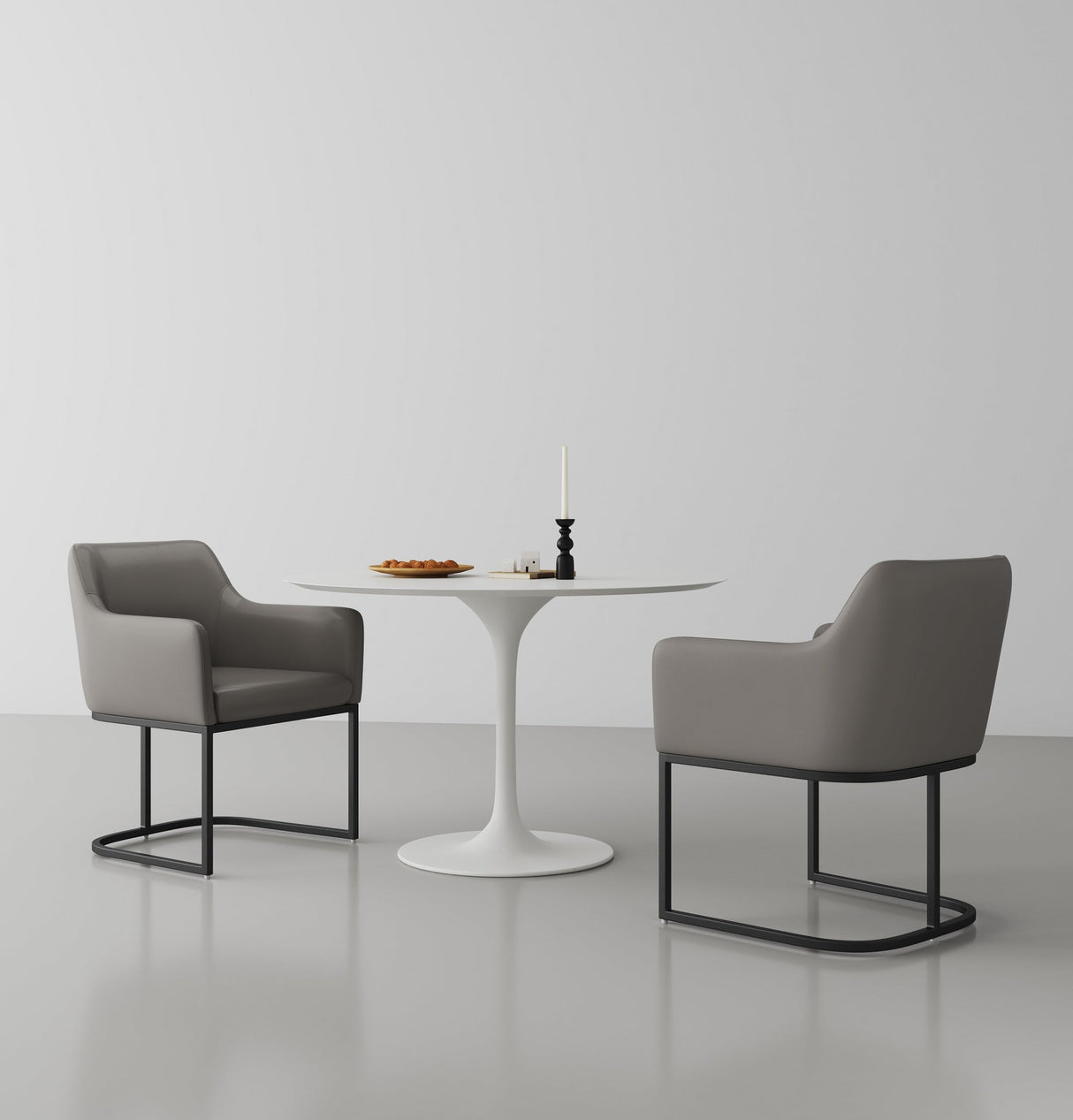 Serena Dining Armchair in Grey (set of 2) by Manhattan Comfort at Eve Furniture