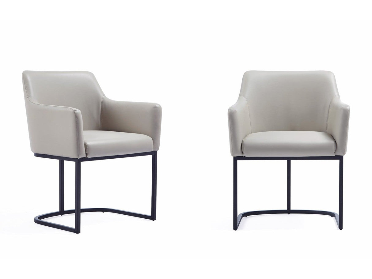 Serena Dining Armchair in Light Grey (set of 2) by Manhattan Comfort at Eve Furniture