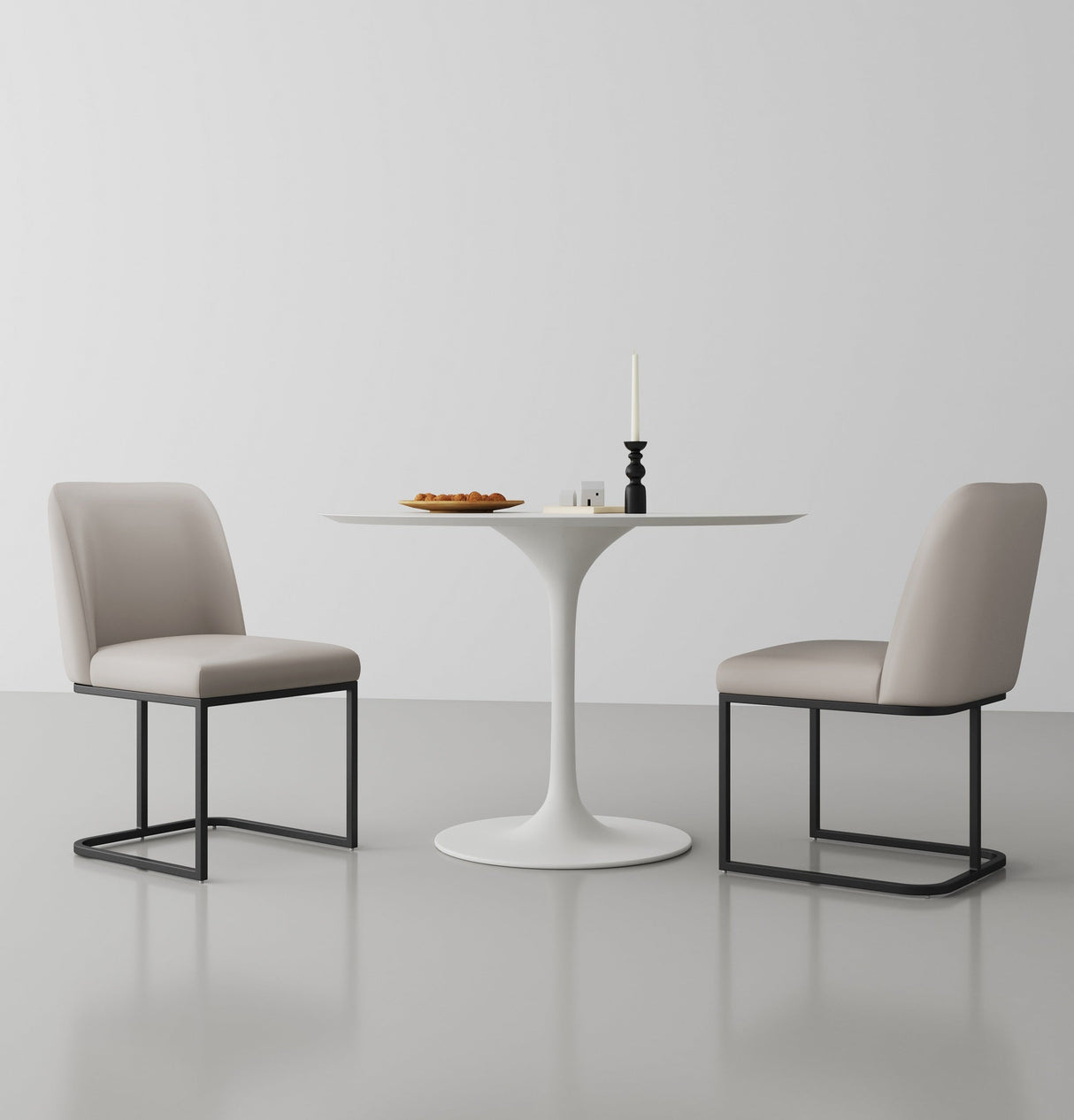 Serena Dining Chair in Light Grey (set of 2) by Manhattan Comfort at Eve Furniture