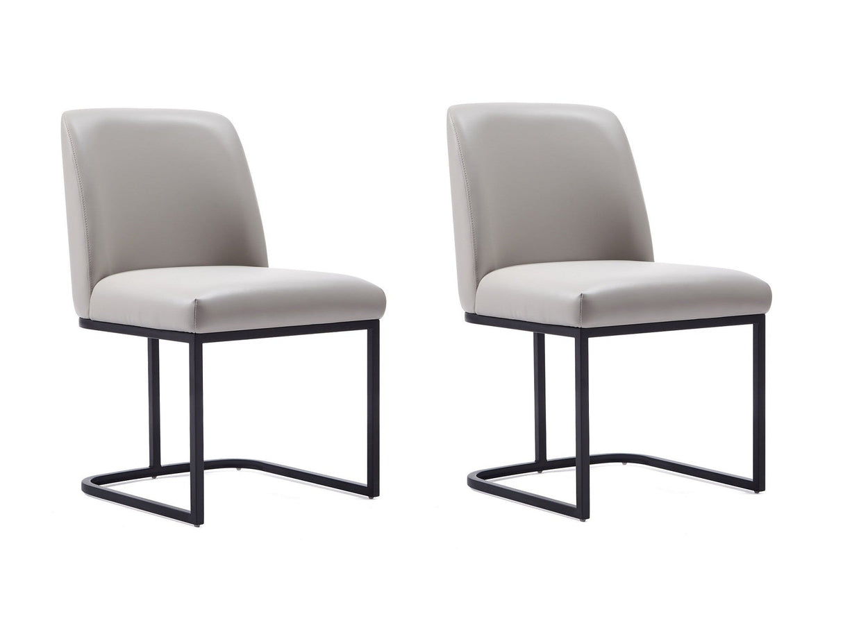 Serena Dining Chair in Light Grey (set of 2) by Manhattan Comfort at Eve Furniture