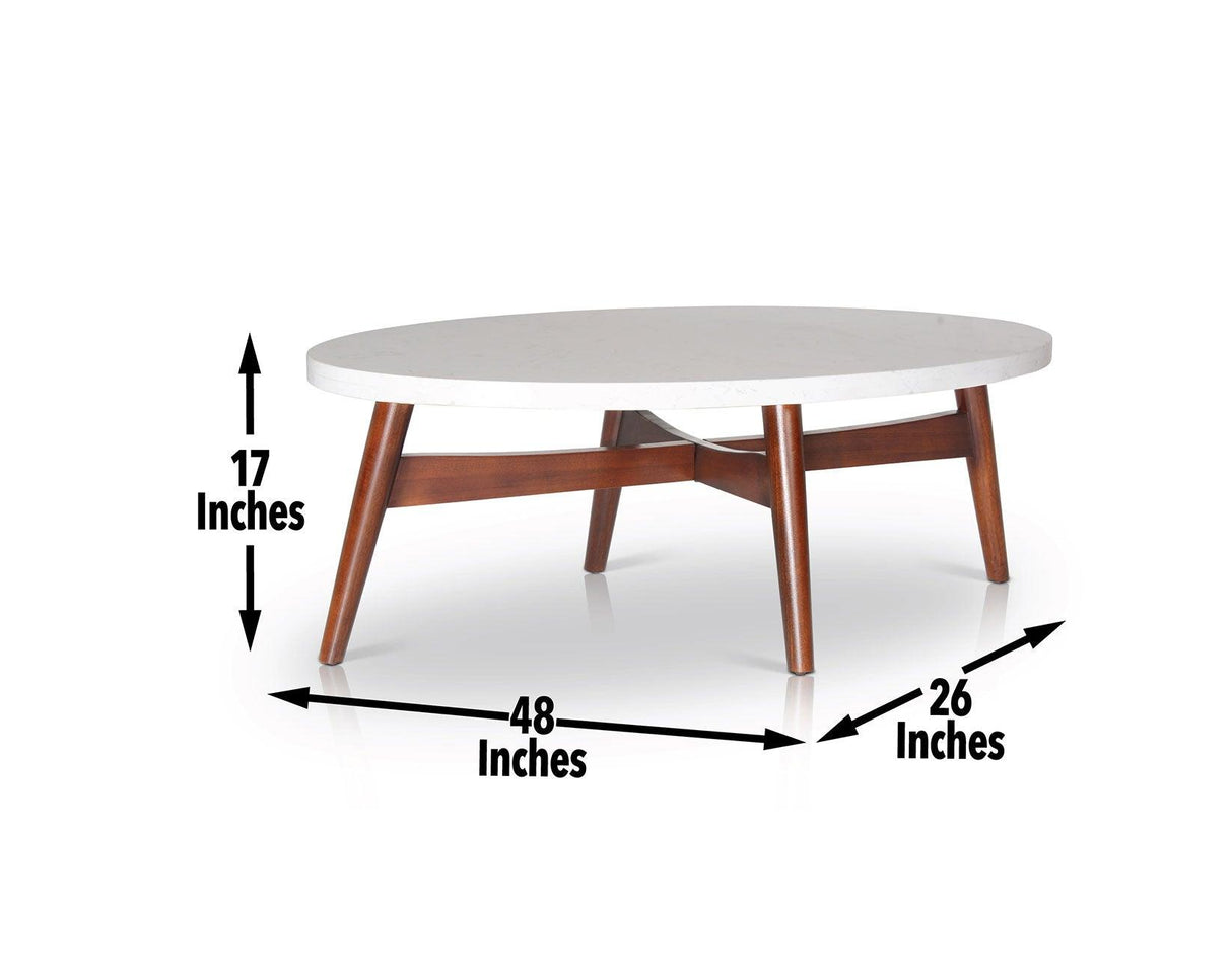 Serena Silverstone OvalCocktail Table by Steve Silver at Eve Furniture