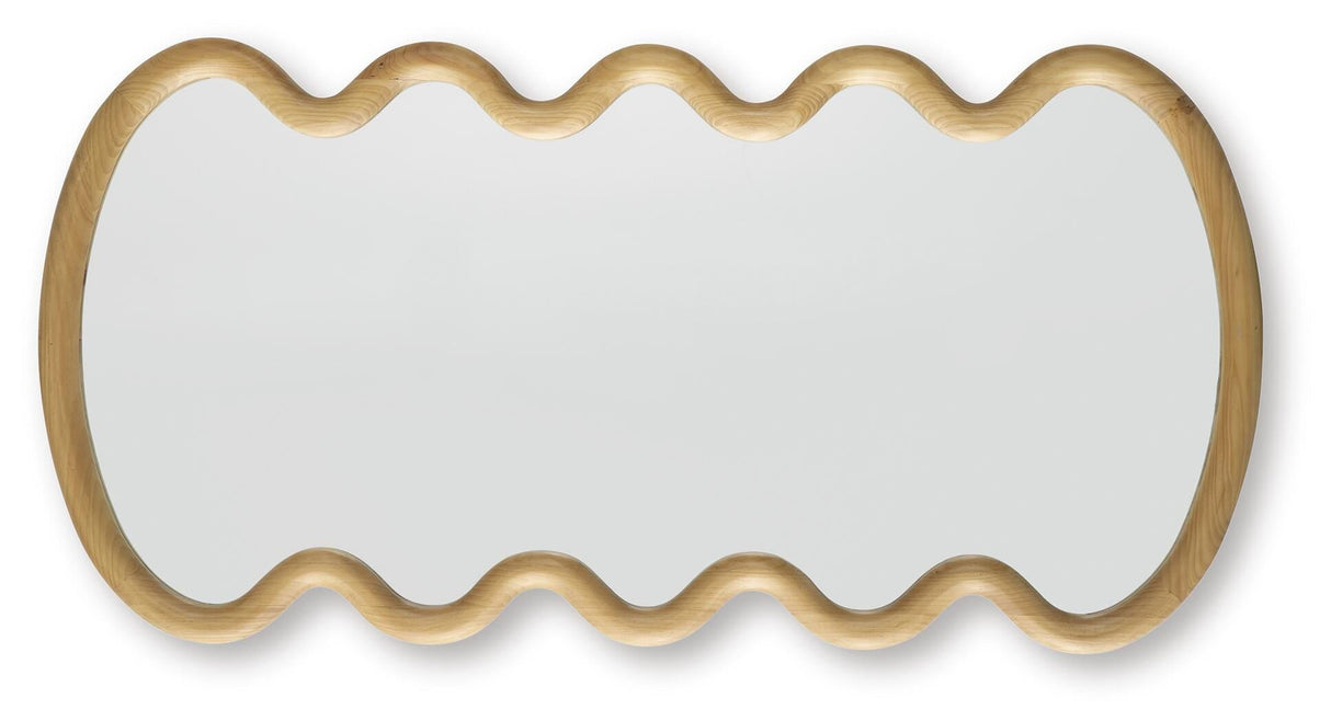 Serendis Brown Accent Mirror by ASHLEY FURNITURE at Eve Furniture