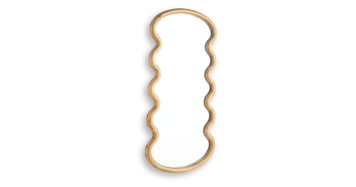 Serendis Brown Accent Mirror by ASHLEY FURNITURE at Eve Furniture