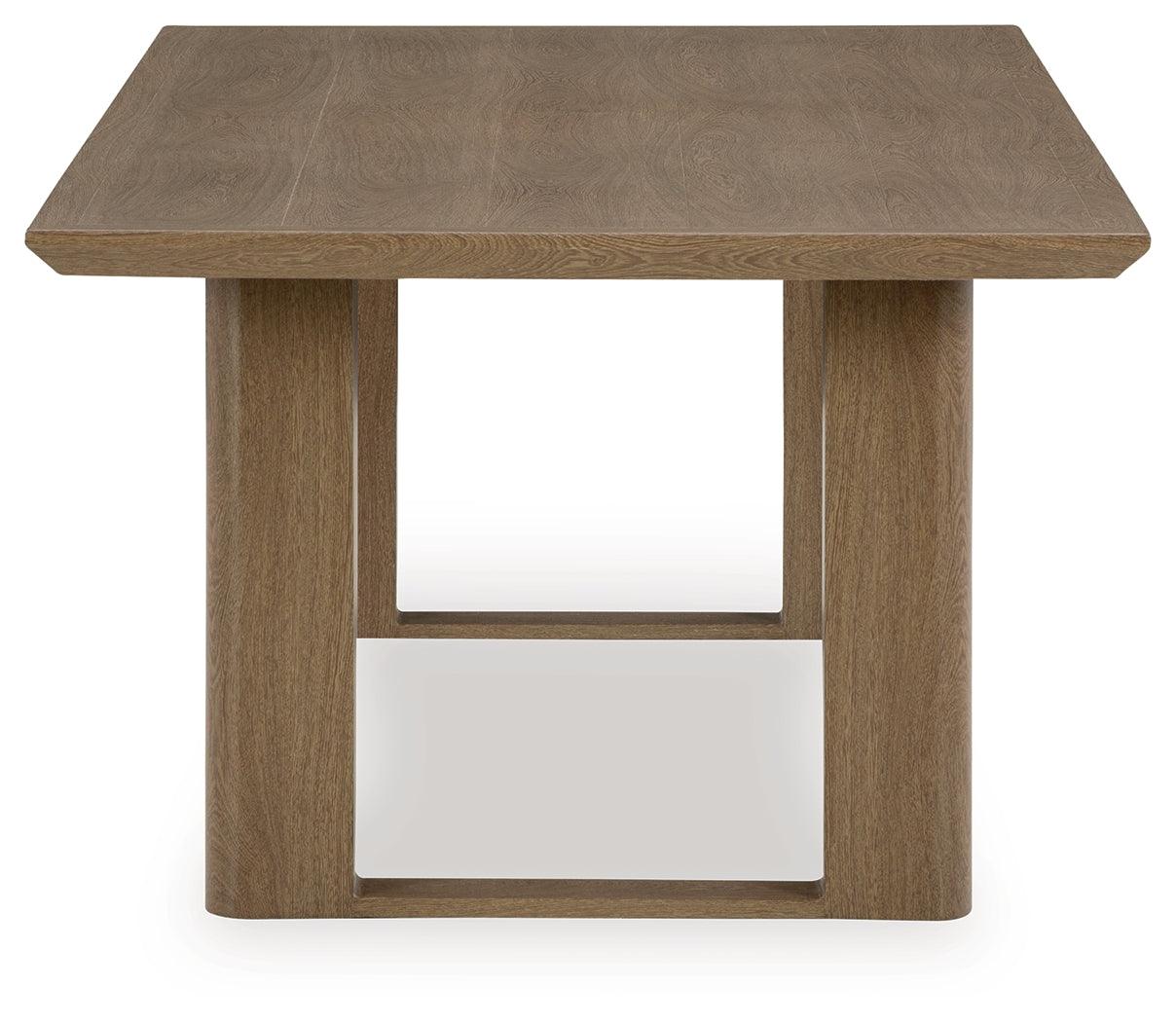 Serene Bay Dark Brown Outdoor Dining Table by Ashley at Eve Furniture
