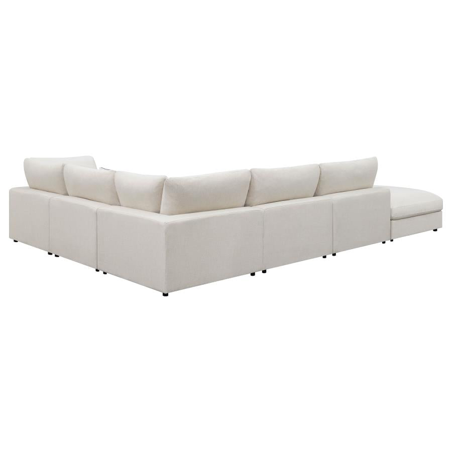 Serene Beige 6-Piece Upholstered Modular Sectional by Coaster at Eve Furniture