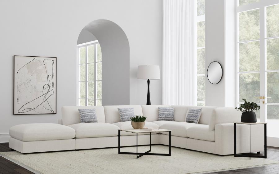 Serene Beige 6-Piece Upholstered Modular Sectional by Coaster at Eve Furniture