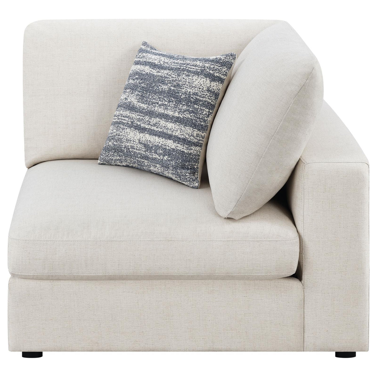 Serene Beige Upholstered Corner by Coaster at Eve Furniture