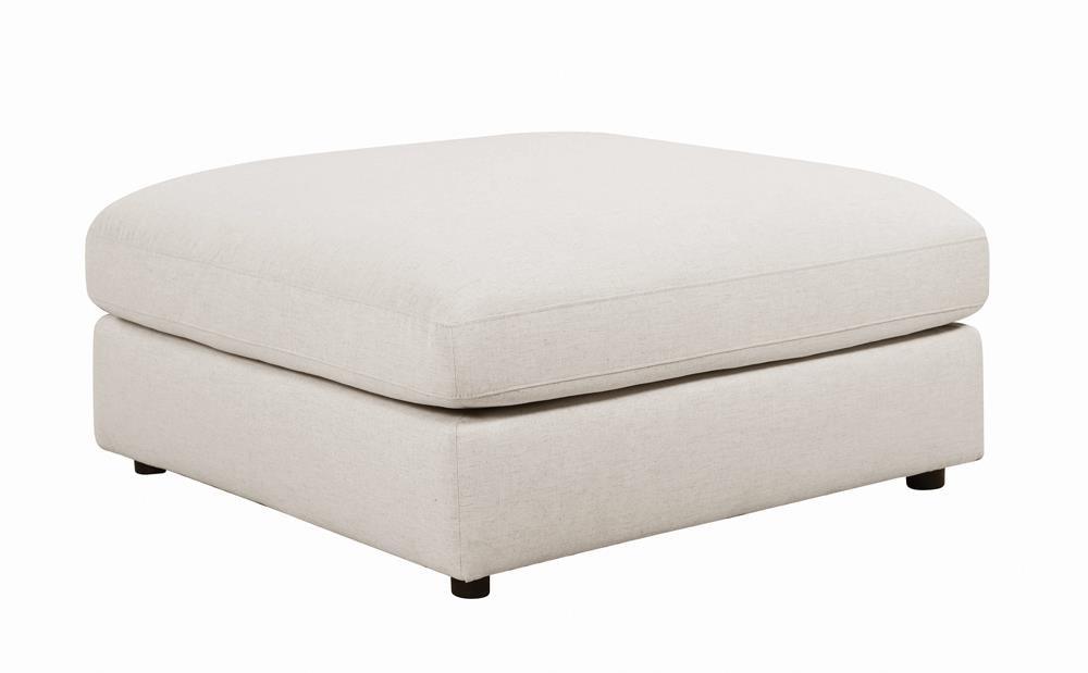 Serene Beige Upholstered Rectangular Ottoman by Coaster at Eve Furniture