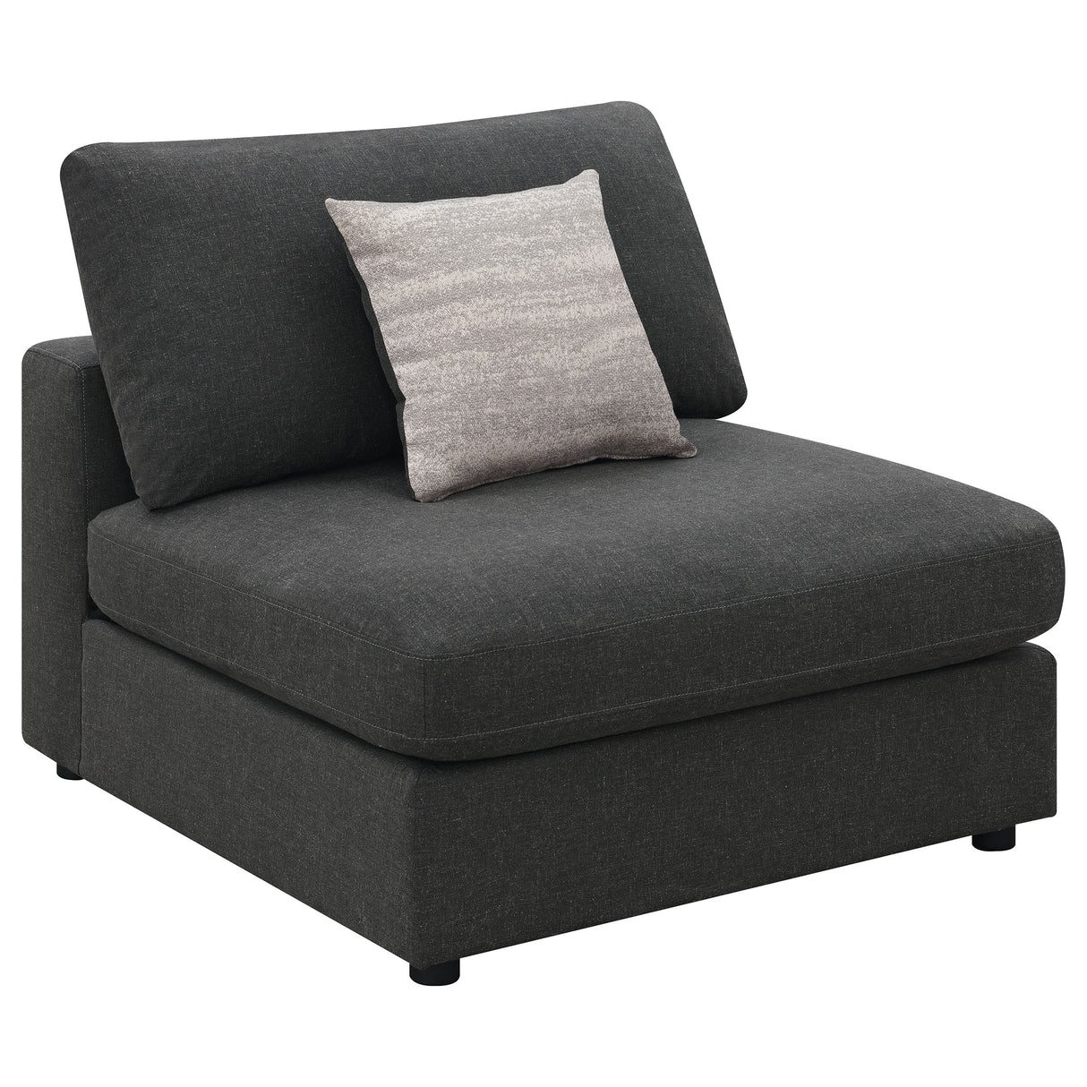 Serene Charcoal 4-Piece Upholstered Modular Sectional Sofa by Coaster at Eve Furniture