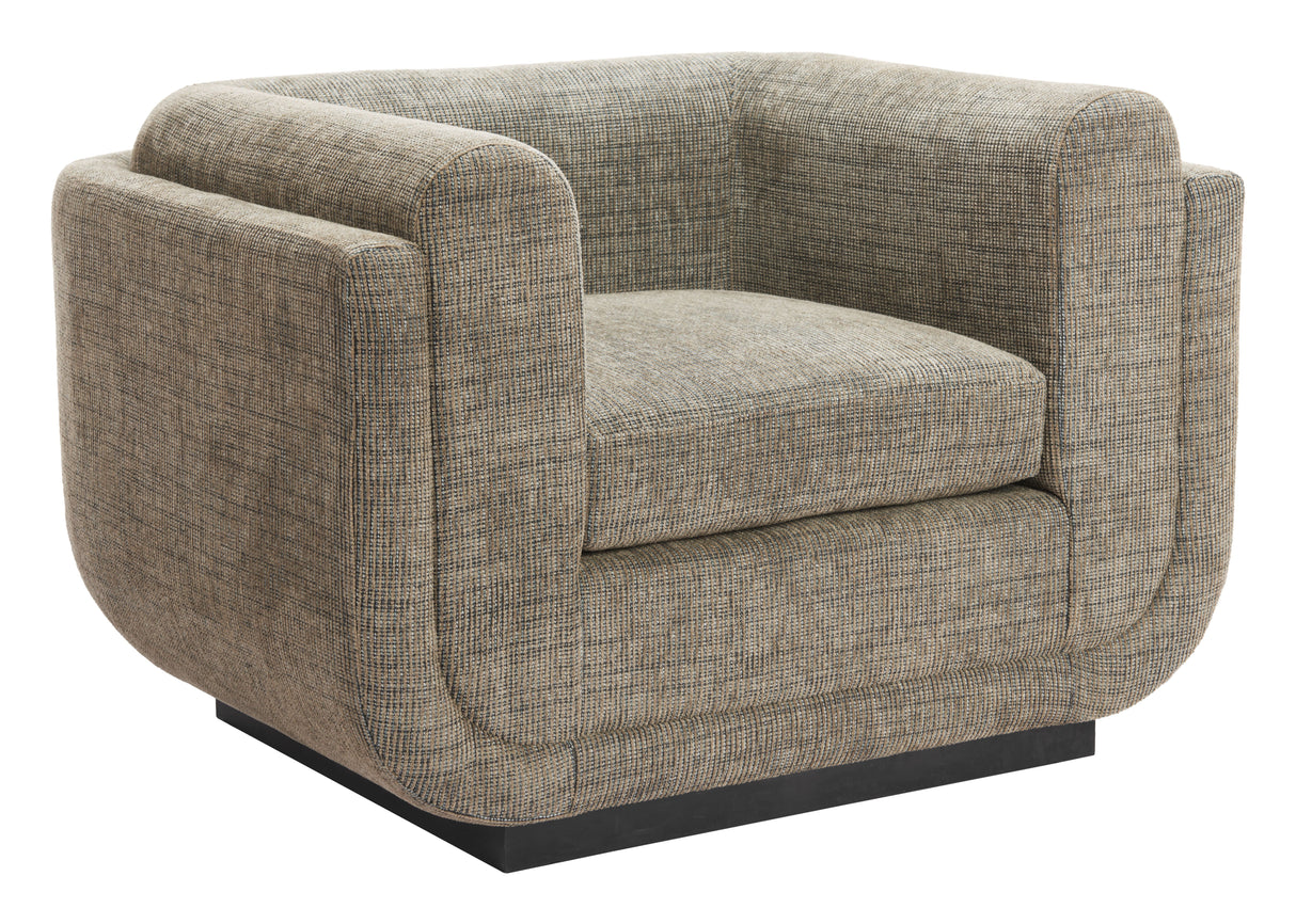 Sereneu Green Tweed Accent Chair by Zuomod at Eve Furniture
