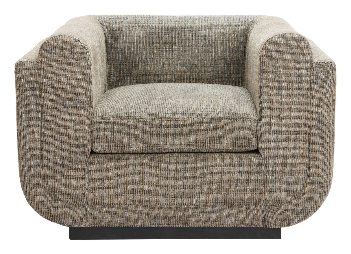 Sereneu Green Tweed Accent Chair by Zuomod at Eve Furniture