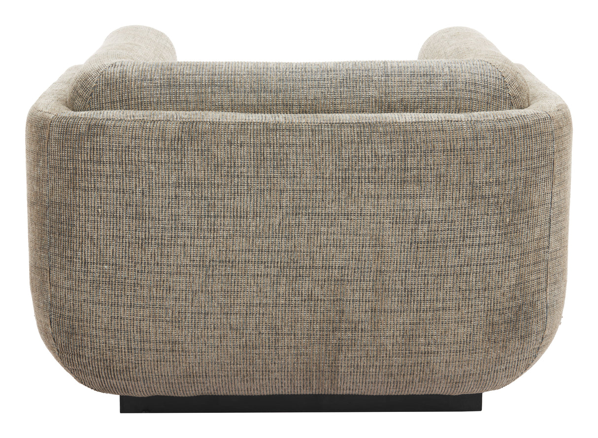 Sereneu Green Tweed Accent Chair by Zuomod at Eve Furniture
