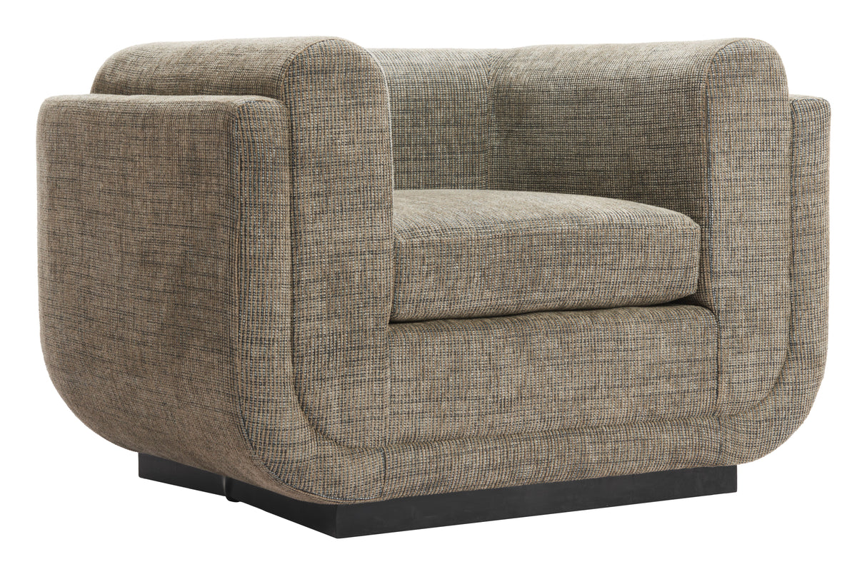 Sereneu Green Tweed Accent Chair by Zuomod at Eve Furniture