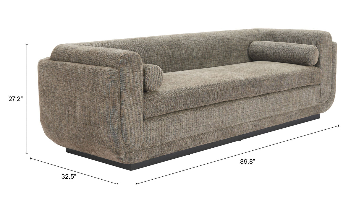 Sereneu Green Tweed Sofa by Zuomod at Eve Furniture