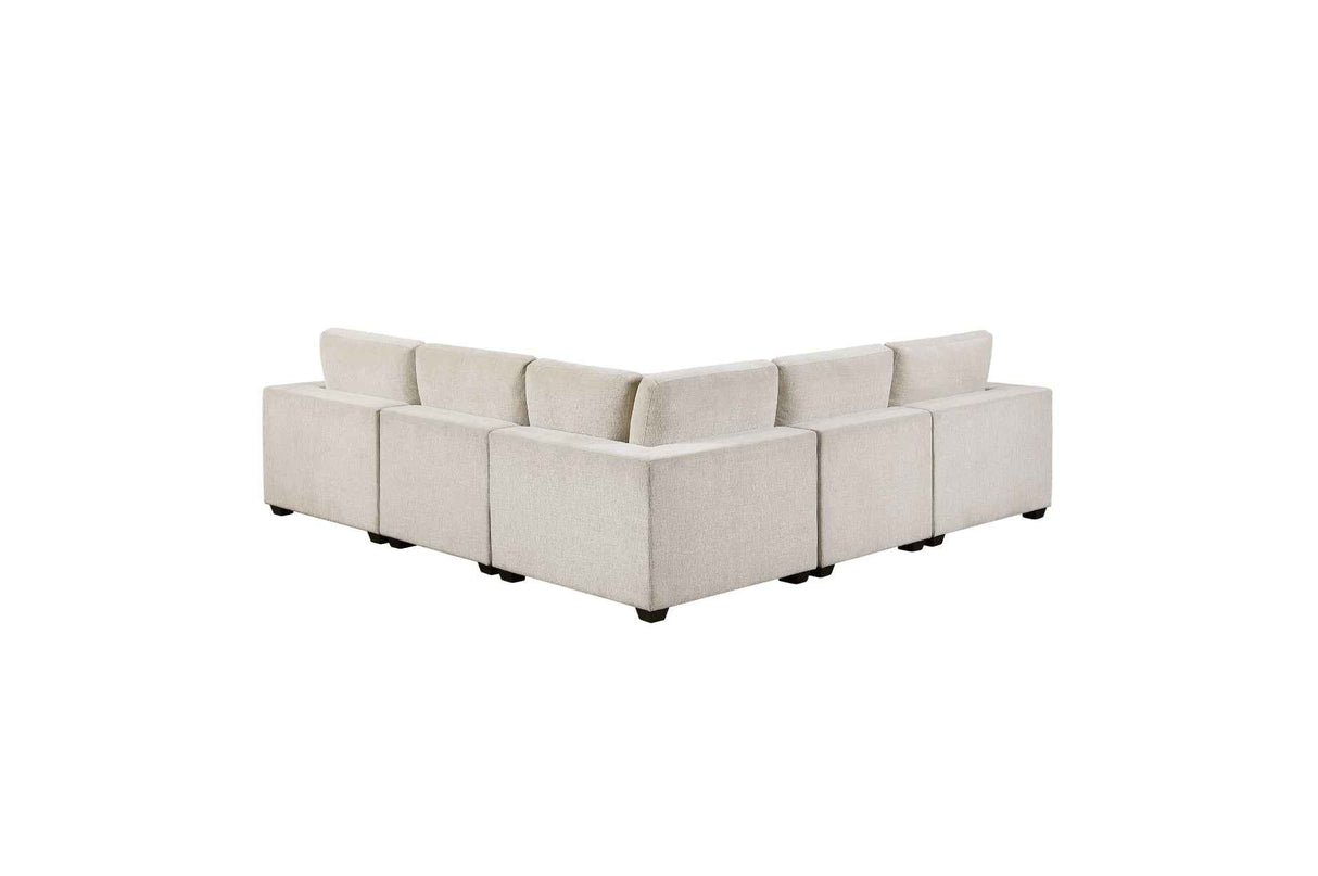 Serenity Beige 5-Piece Modular Sectional by Homelegance at Eve Furniture