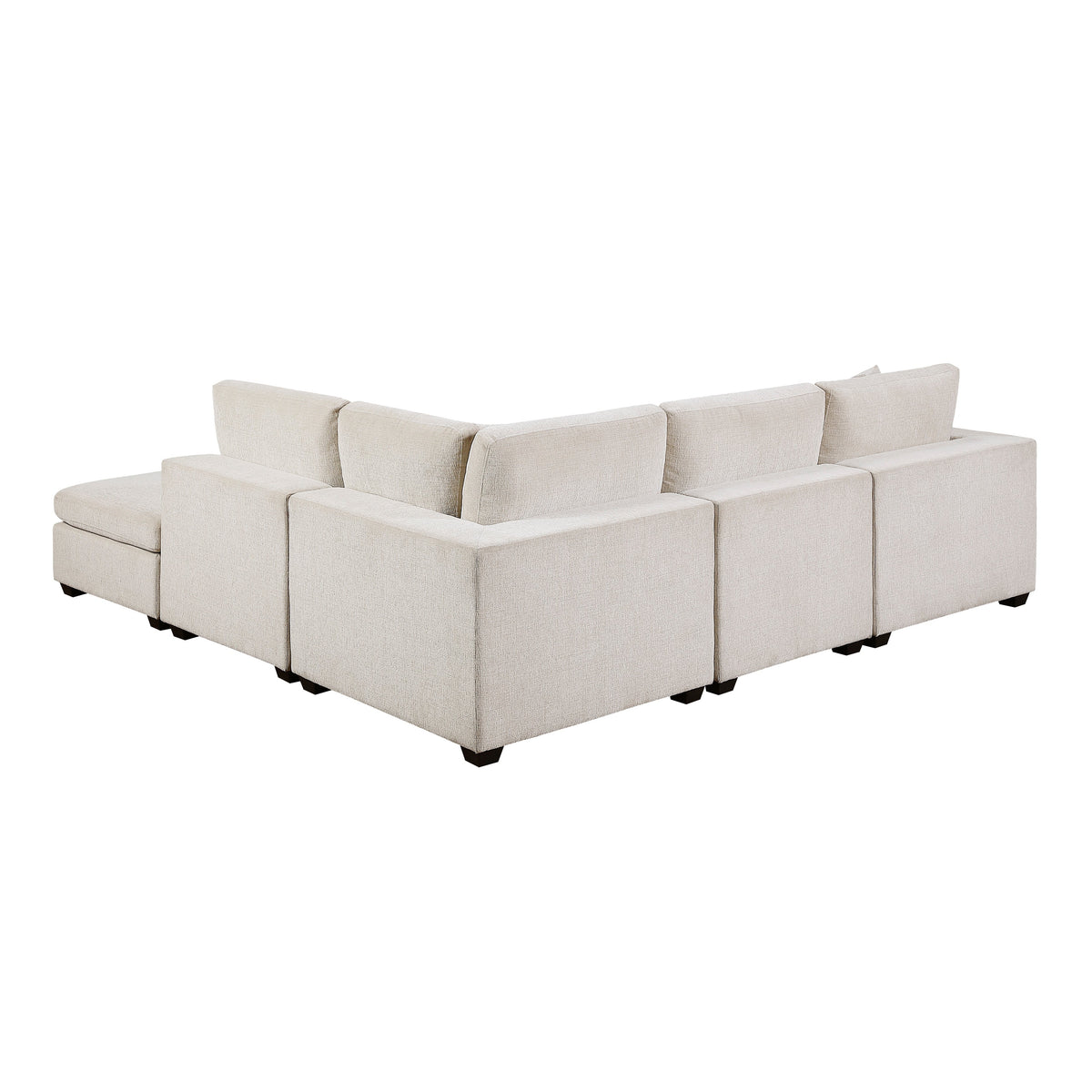 Serenity Beige 5-Piece Modular Sectional with Ottoman by Homelegance at Eve Furniture
