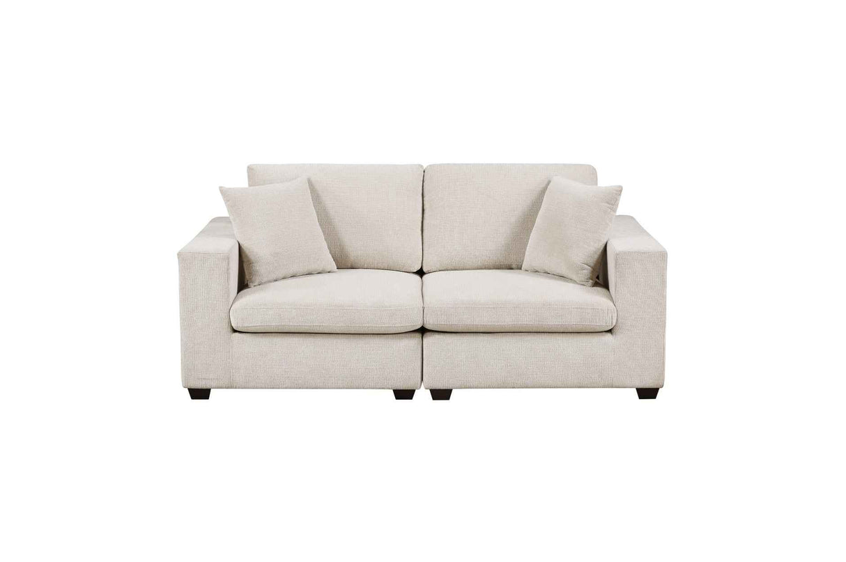 Serenity Beige Loveseat by Homelegance at Eve Furniture
