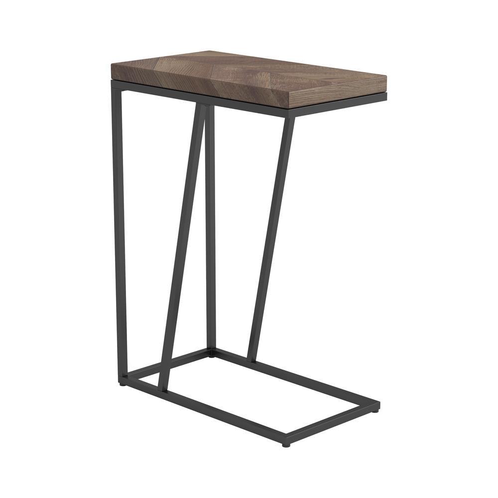 Sergio Tobacco Chevron Rectangular Accent Table by Coaster at Eve Furniture