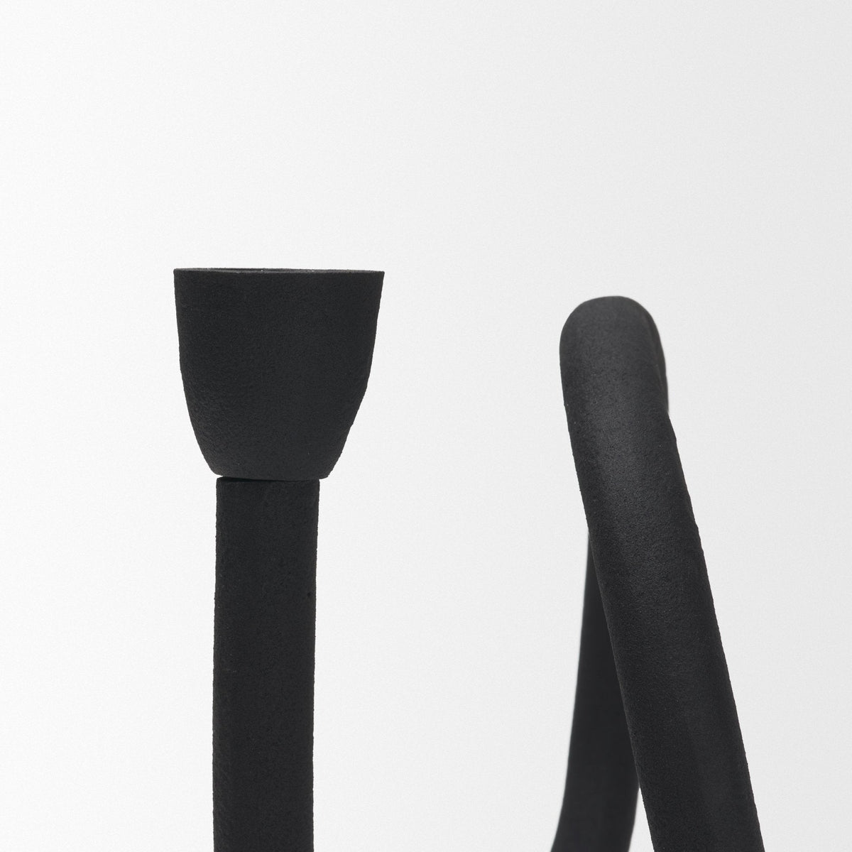 Serpens Black Metal Large Candleholder by Mercana at Eve Furniture