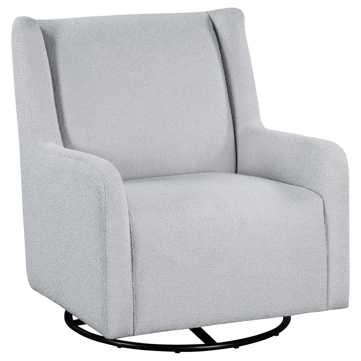 Serra Dove Boucle Swivel Glider Recliner by Coaster at Eve Furniture