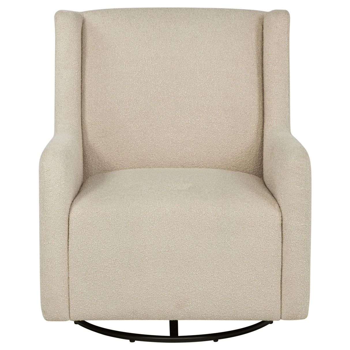 Serra Sandy Beige Boucle Swivel Glider Recliner by Coaster at Eve Furniture