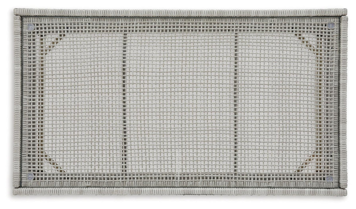 Seton Creek Gray Outdoor Coffee Table by Ashley at Eve Furniture