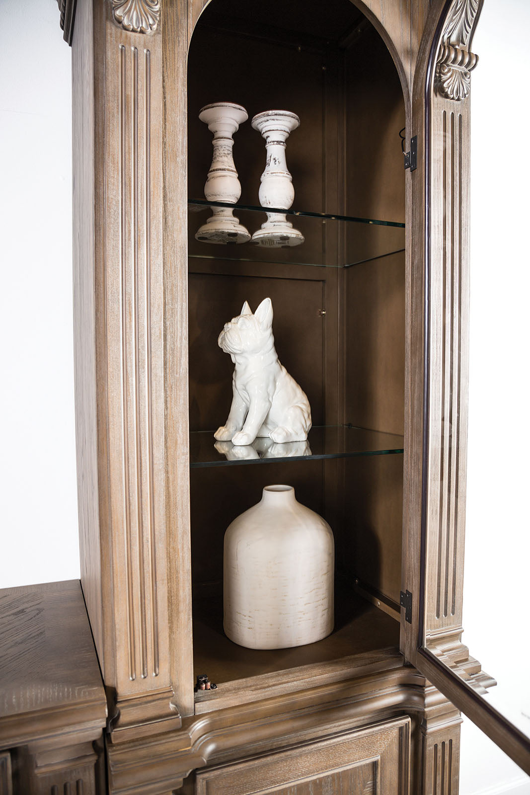 Seven Oaks Weathered Oak Entertainment Center