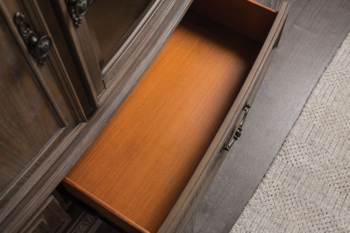 Seven Oaks Weathered Oak Entertainment Center