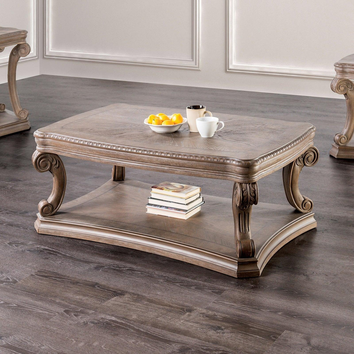 Seven Oaks Weathered Oak Cocktail Table by Furniture of America at Eve Furniture