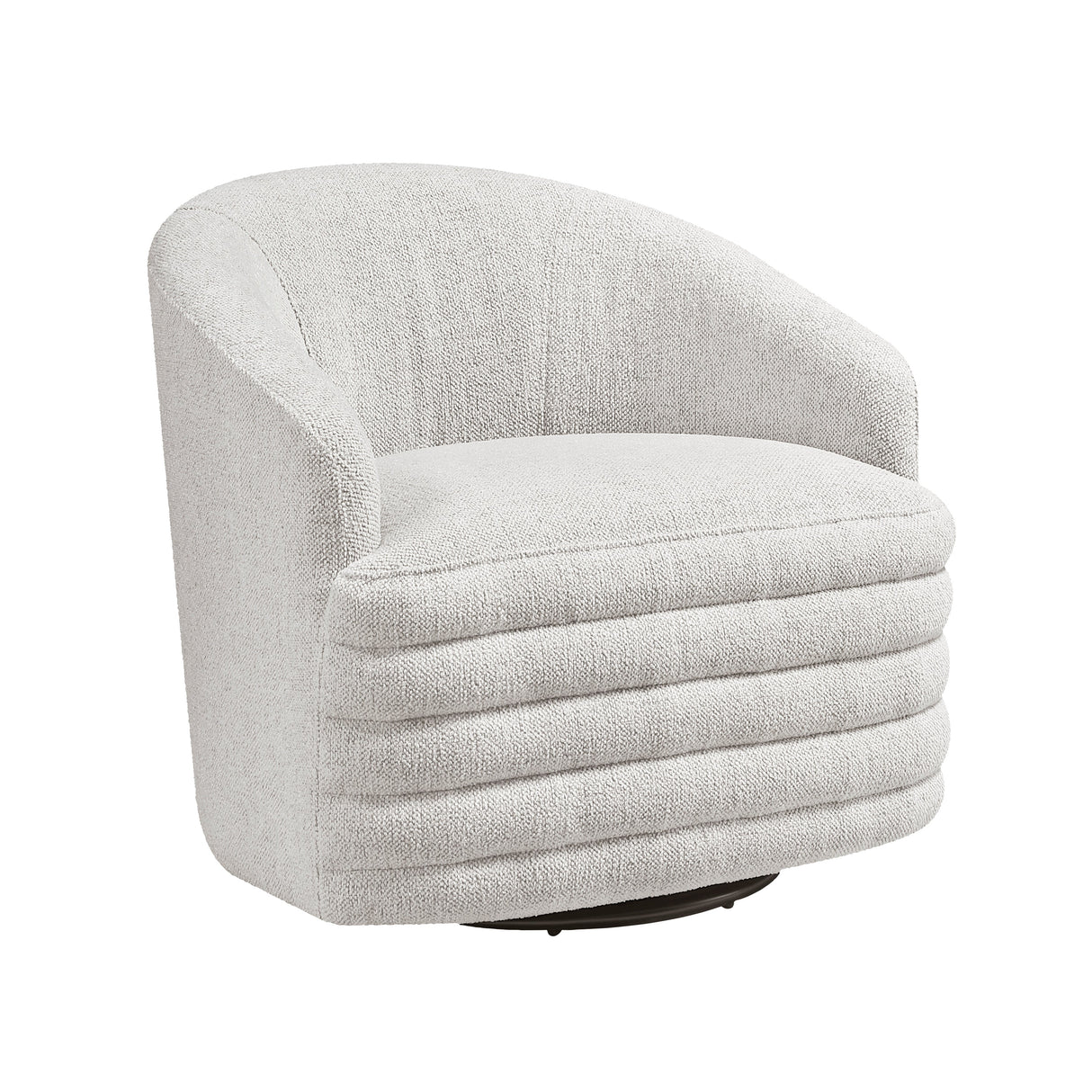 Seville Beige Swivel Chair by Homelegance at Eve Furniture