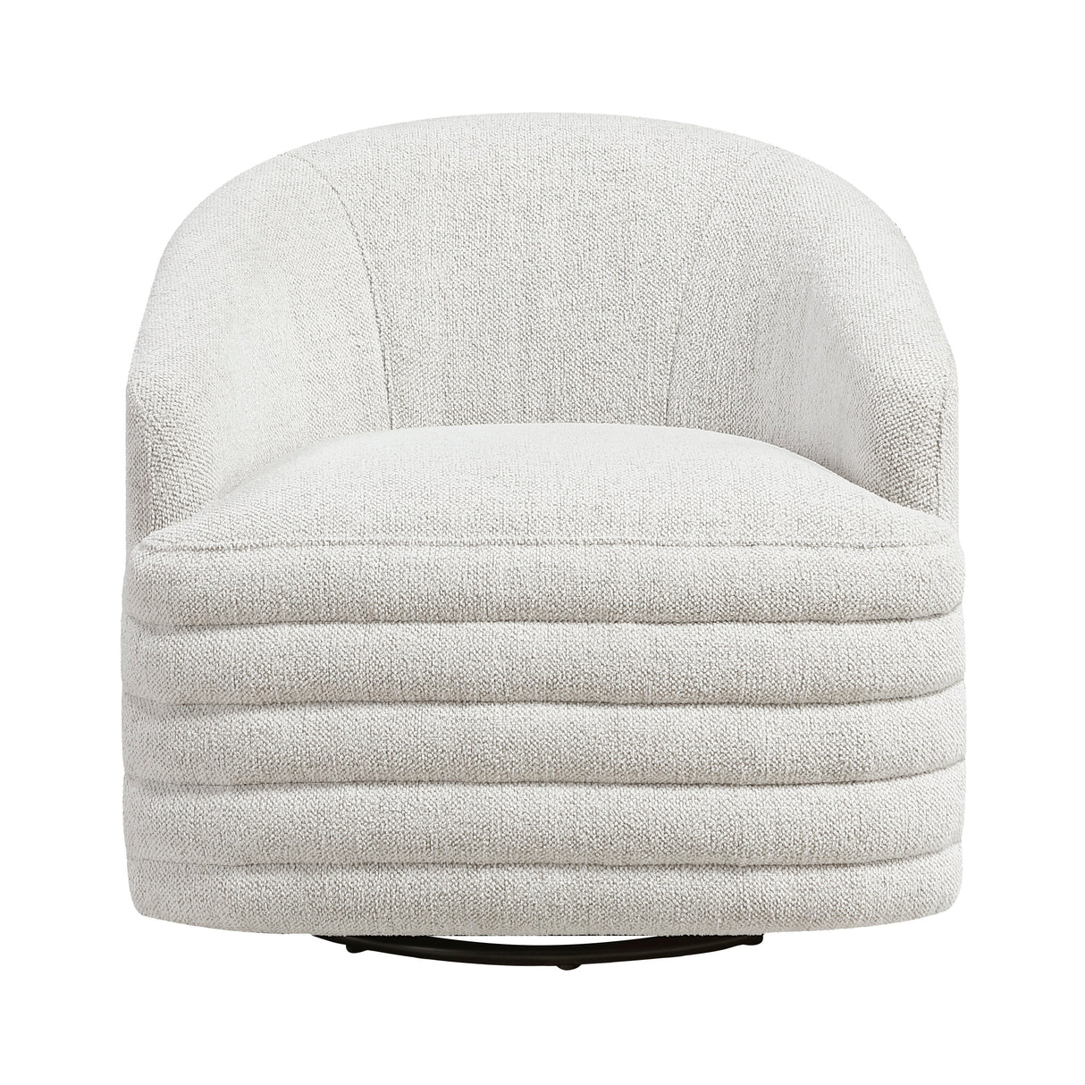 Seville Beige Swivel Chair by Homelegance at Eve Furniture